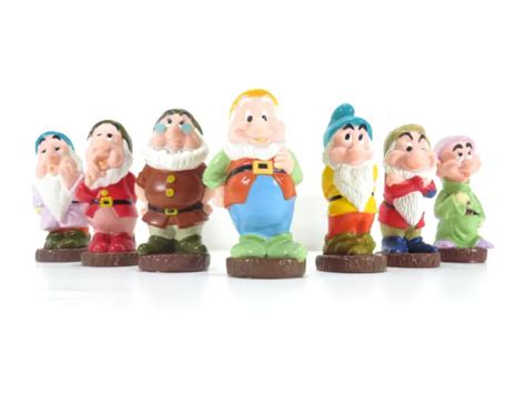 Disney Snow White Seven Dwarfs Vintage Retro Rubber Plastic Squeaky Toys Picclick Uk