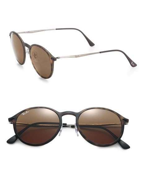 Ray Ban 49mm Phantos Sunglasses In Brown For Men Havana Brown Lyst