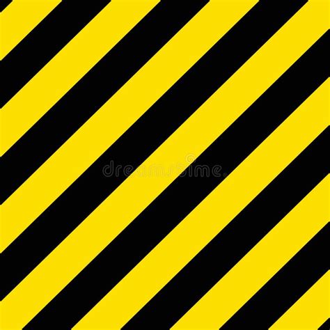 Yellow And Black Diagonal Stripes Background Texture Stock Illustration