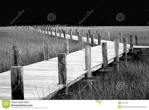 Boardwalk Through The Marsh Stock Image Image Of Point Boardwalk