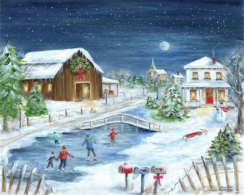 Winter Wonderland Ii By Marilyn Dunlap Canvas Art Prints Painting