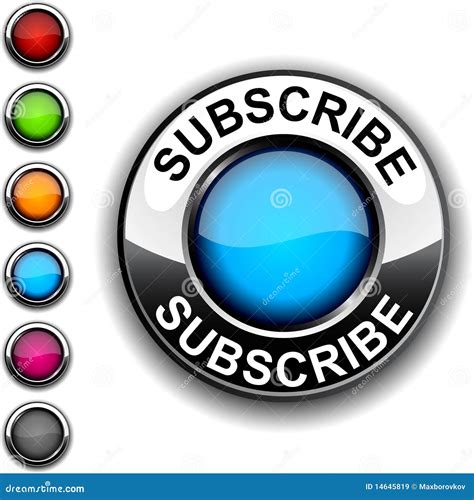 Subscribe Button Royalty Free Stock Images Image 14645819
