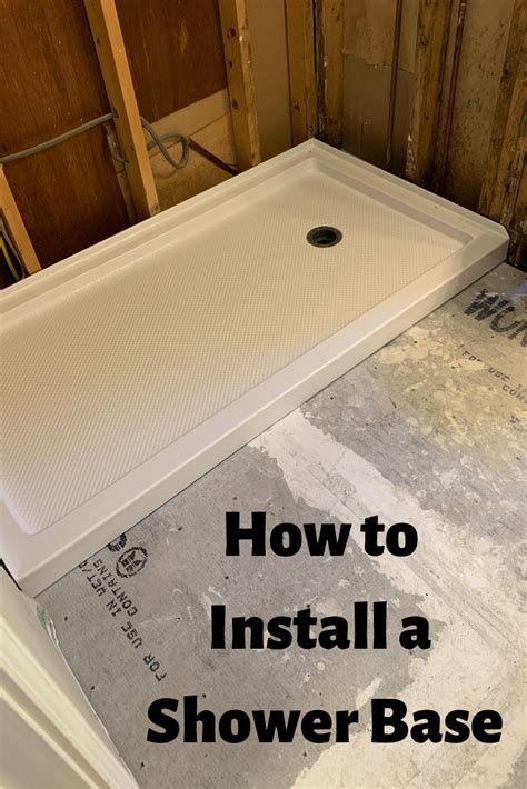 How To Install A Shower Base Bathroom Makeover Bathroom Remodel