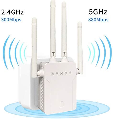 Wifi Range Extender And Super Booster Suitable For House Repeater 1200mbps 2500 Ft Wifi 2 4