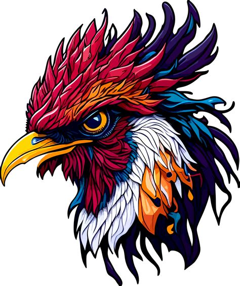Chicken Rooster Head Mascot With Ai Generative 24684334 Png