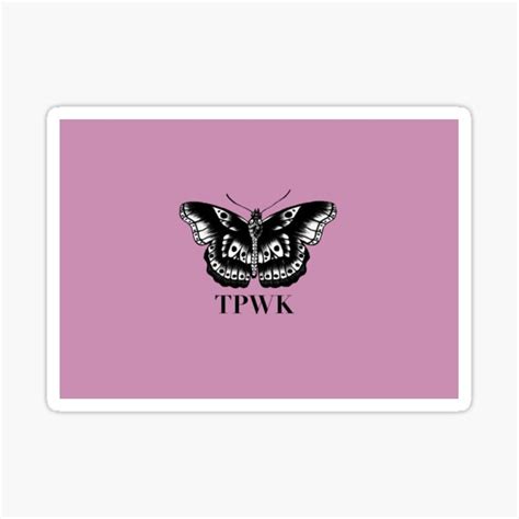 TPWK Butterfly Sticker For Sale By Jazz Art Redbubble