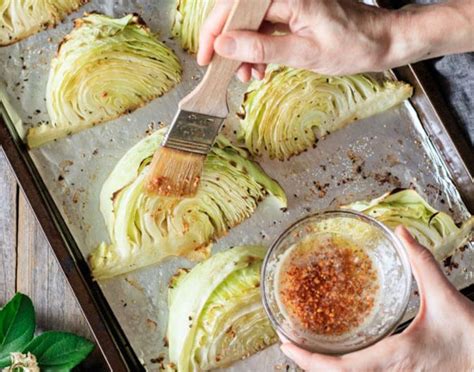 An easy, healthy side dish you can serve for a low carb dinner. Roasted Cabbage Wedges with Lemon Garlic Butter | Recipe ...