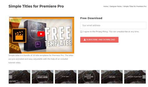 You can import your titles as templates and load those whenever you need them. Top 20 Adobe Premiere Title/Intro Templates Free Download