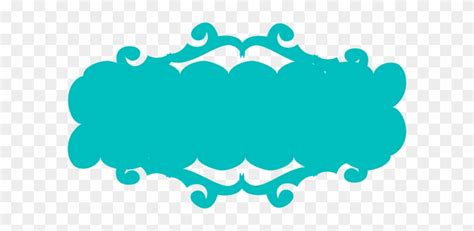 Teal Swirly Banner Clip Art At Clker Pink Ribbon Banner Png Free