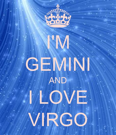 Im Gemini And I Love Virgo Poster Blue Keep Calm O Matic