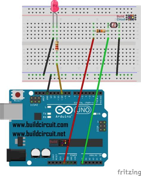 Arduino Project 2 Ldrphotoresistor And Led Buildcircuitcom