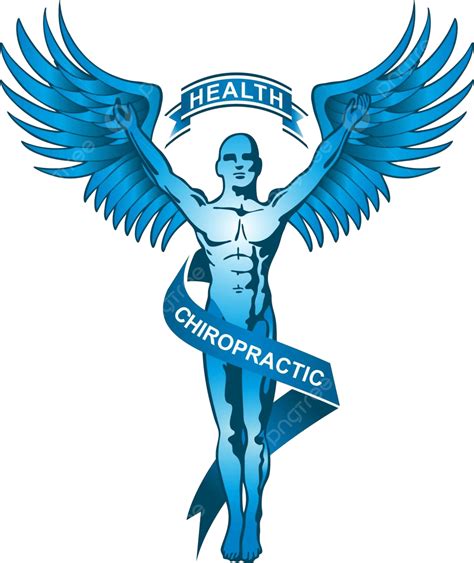 Chiropractic Symbol Blue Chiropractor Alignment Spine Vector