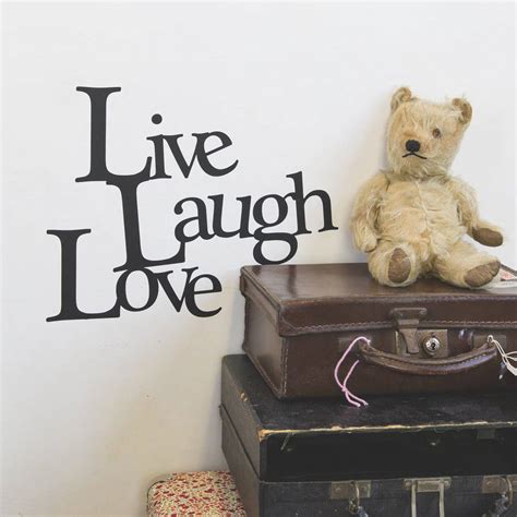 Live Laugh Love Vinyl Wall Sticker By Oakdene Designs