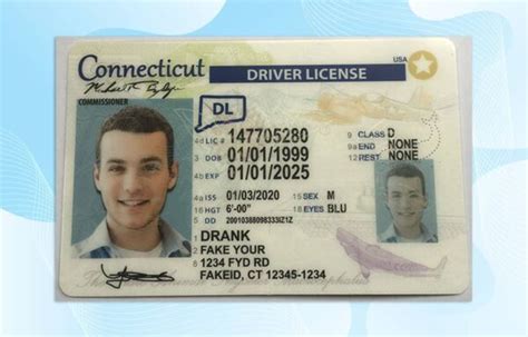 Connecticut Drivers License Template New Edition Photoshop File