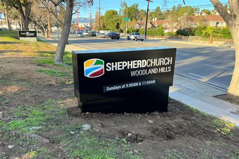 Shepherd Church Monument Sign Woodland Hills Premium Solutions