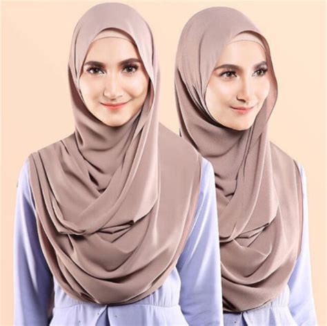 Laldy Headscarf Shawl Scarf Hijab Shayla Women Islamic Chiffon Plain