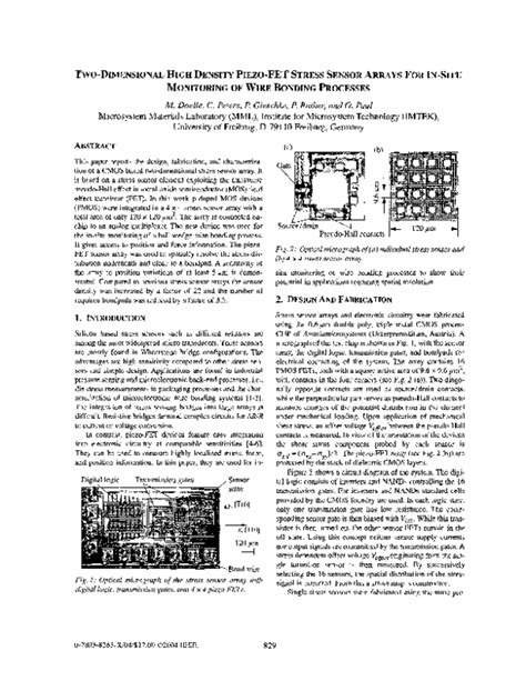 (PDF) Two-dimensional high density piezo-FET stress sensor arrays for ...