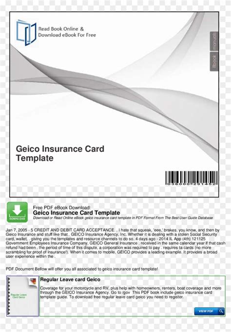 Car Insurance Card Template Free