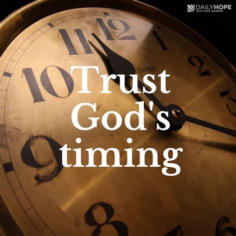 Timing Gods Timing Trust Gods Timing Trust God