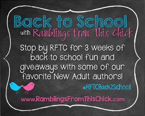 Ramblings From This Chick Back To School With Rftc Event