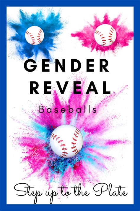 Gender Reveal Baseball 2 Pack Gender Reveal Reveal Gender