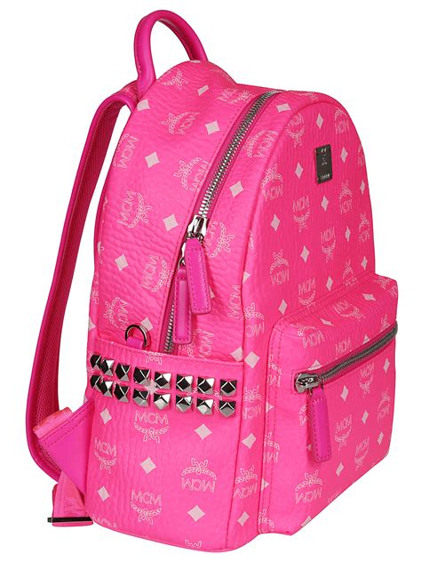 Mcm Mcm Neon Backpack Pink 10977274 Italist