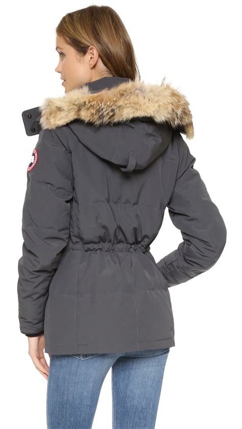 Lyst Canada Goose Chelsea Down Filled Shell Parka Jacket In Gray