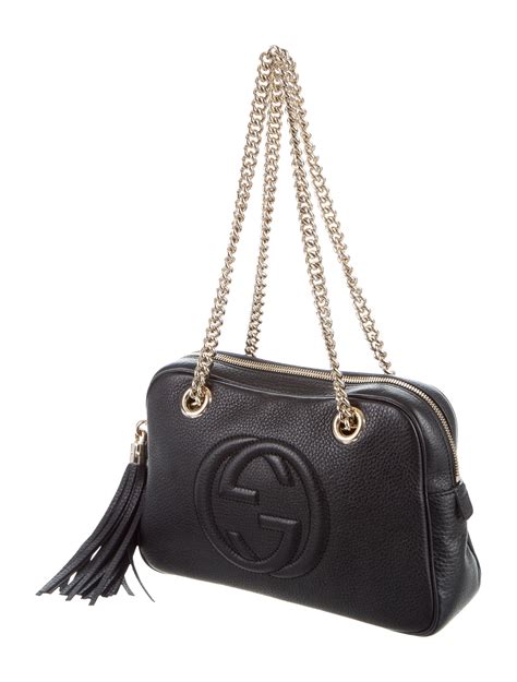 Gucci Soho Chain Shoulder Bag Handbags Guc139872 The Realreal