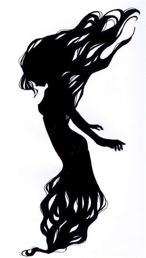 Shadow Female Shadow Creatures Anime Shadow Shadow Drawing