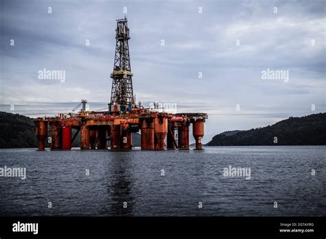 Oil Rig In Fjord Hi Res Stock Photography And Images Alamy