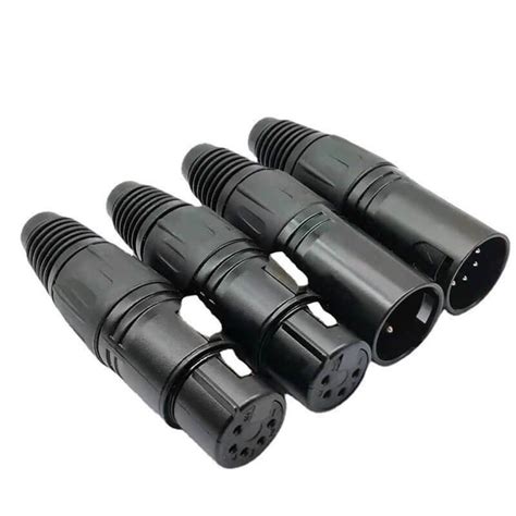 Pin Pin Black Color Xlr Connectors Utechn Com