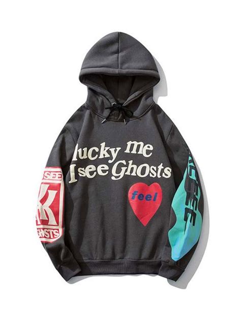 Our expert moderators ensure all listings posted for sale are 100% authentic. Lucky Me I See Ghosts Hoodie | Men's Fashion Hoodie