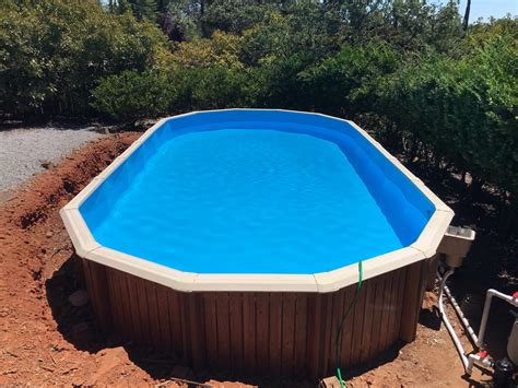 16x32 Above Ground Doughboy Pool Liner Installation In Redding Ca