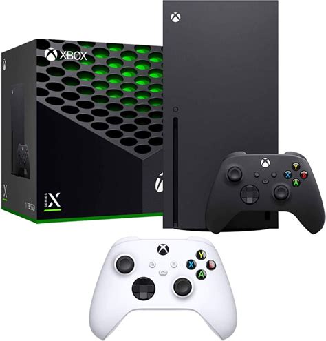 Microsoft Rrt Xbox Series X Tb Ssd Paquete Negro De Carbono Con Mando Extra Qas