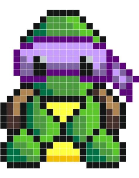 Teenage Mutant Ninja Turtles Donatello Perler Bead Patterns Pixel