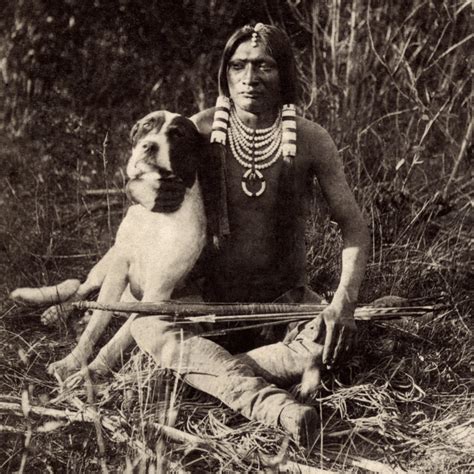 A Uintah Ute Boy And His Dog 1874 Living Along The Western Slopes Of