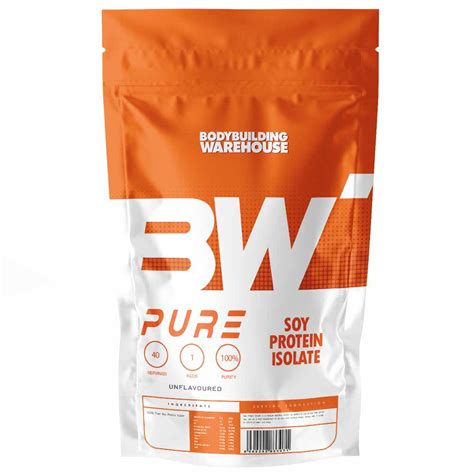 Pure Soy Protein Isolate Powder Unflavoured 4kg Vegan Bodybuilding Warehouse Wise Living