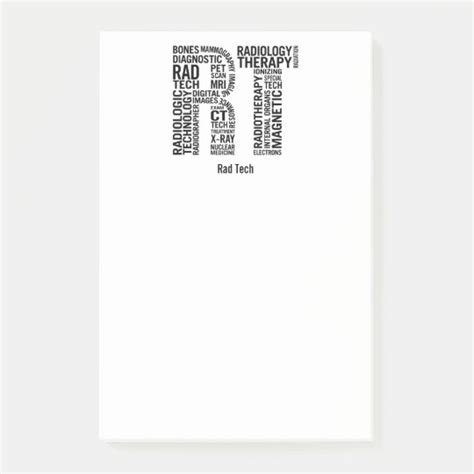 Personalize Rad Tech Rt Radiology Technologist Post It Notes