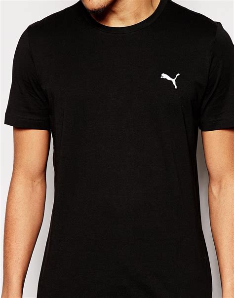 Lyst Puma T Shirt With Small Logo In Black For Men