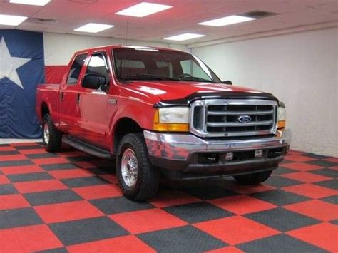 Buy Used 2001 F250 Crew Cab Short Bed 73l Diesel 4x4 Leather Lariat In