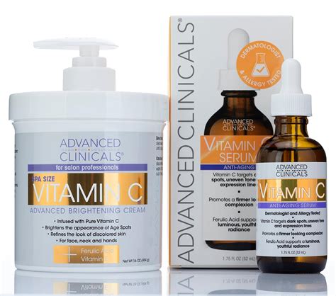 Buy Advanced Clinicals Vitamin C Skin Care Set For Face And Body Potent