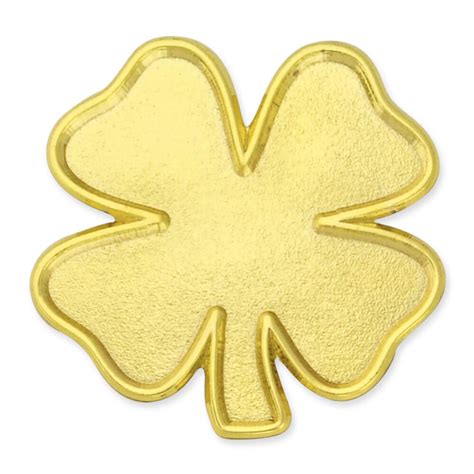 Gold Four Leaf Clover Pin Pinmart