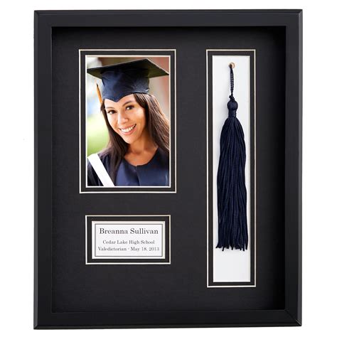 Personalized Graduation Tassel Frame Black Mat Personal Creations
