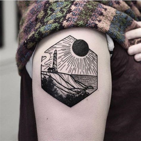 Solar Eclipse Tattoo On The Arm By Wagner Basei Eclipse Tattoo