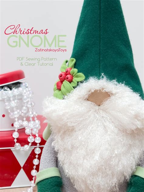 Pdf Christmas Gnome Pattern For Easy Sewing Nisse Tomte Diy Etsy