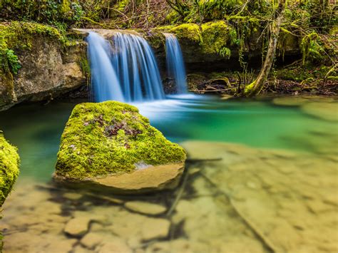 Free Cool Wallpapers For Laptop Nice Small Waterfall Clear Water Rocks