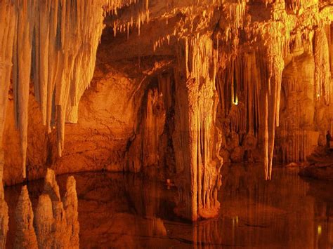Stalactite Cave Stalactites Stalagmites Lighting Underground