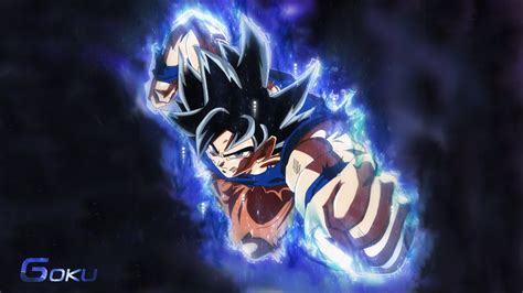 Making Goku Ultra Instinct Aura Wallpaper Speed Art Youtube