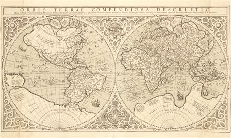 Rumold Mercator 1545 1599 Orbis Terrae Compendiosa Descriptio