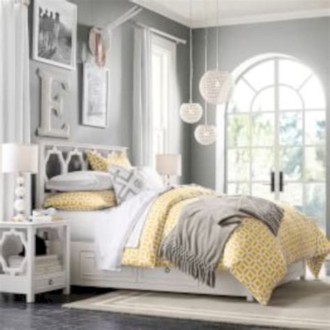 60 Visually Pleasant Yellow And Grey Bedroom Designs Ideas Roundecor